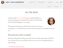 Tablet Screenshot of amylynnandrews.com